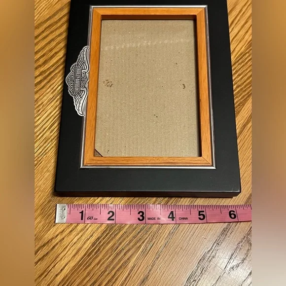 Harley-Davidson® 4 x 6 Black/Orange Photo Frame -Bar & Shield Winged Logo - Picture 11 of 14